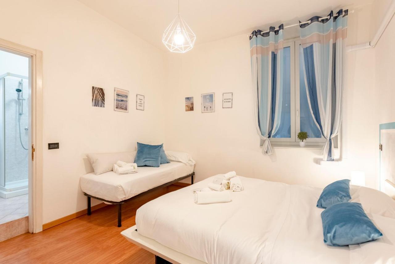 Mazzini 12 Very Central Apartment With Private Garage, Air Conditioning, Wifi, Just 50 Meters From The Beach Rapallo Bagian luar foto